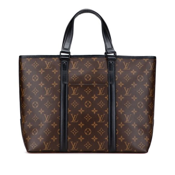 LOUIS VUITTON Black Monogram Leather Tote Bag - Picture 1 of 10